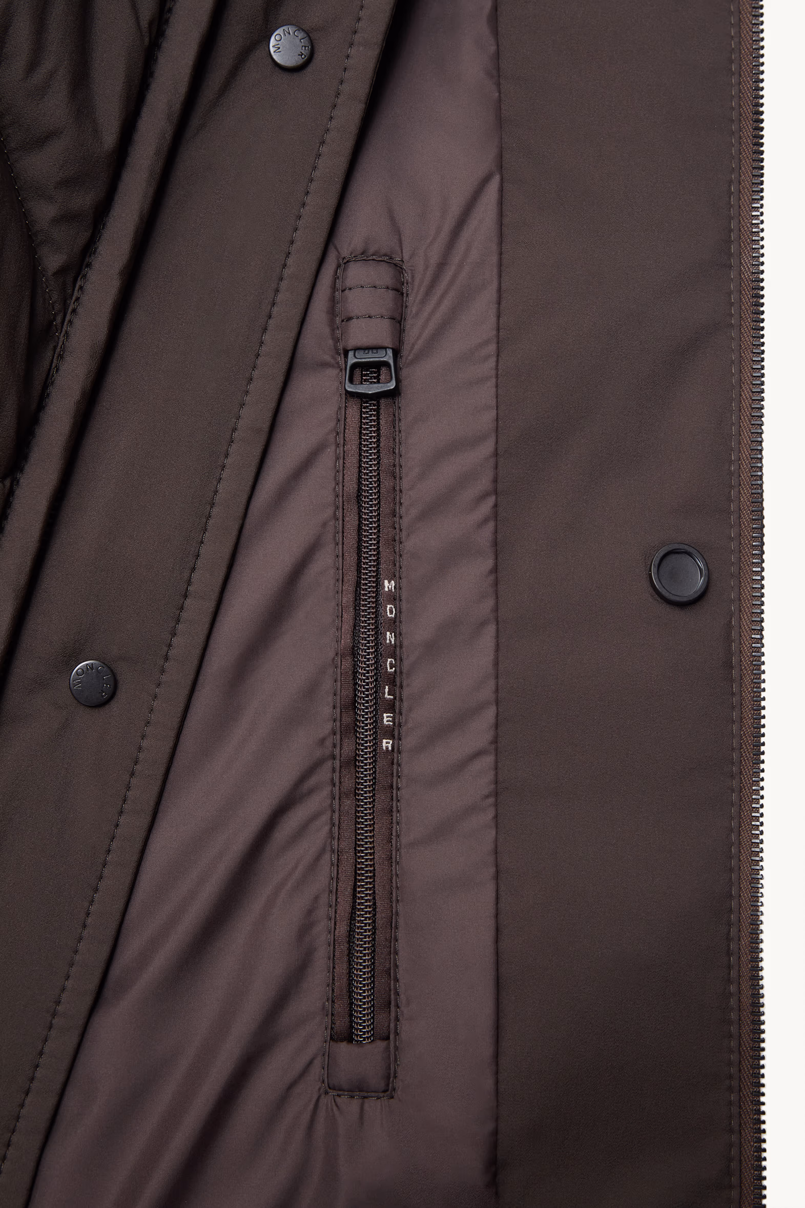 Aiguille Diamond-Quilted Down Shirt Jacket Men Brown Moncler 7
